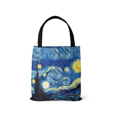 China Van Gogh Art Women Fashion Crossbody Bag Fashion Messenger Bag Starry Night/David/Mona Lisa Shoulder Bags Y0120 for sale