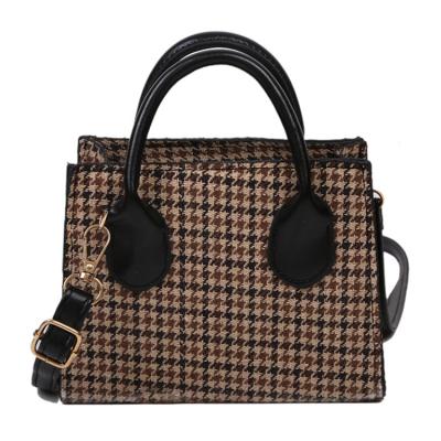 China Retro Fashion Plaid Mini Handbags For Women Soft PU Leather Cross - Body Bag Female Shoulder Bag Small Tote Bags Phone Purses Wild Y0149 for sale