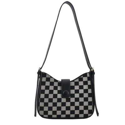 China Daily Life Women Lattice Cross - Body Bags Cell Phone Shoulder Lady Bags Grab Tote Designer Messenger Bags Y0213 for sale