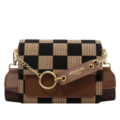 China New Daily Life Women Chessboard Lattice Cross - Body Bag Cell Phone Messenger Bag Ladies Designer Shoulder Bags Y0215 for sale