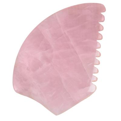 China Whitening New Face Jade Rose Quartz Jade Gua Sha Massage Guasha Scraping Tool For Body Neck Pressure Therapy Scraper Back Facial Massager for sale