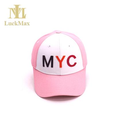 China JOINT Hot Selling Logo Pink And White Sports Logo Hat Caps Men Custom Baseball Cap For Male for sale