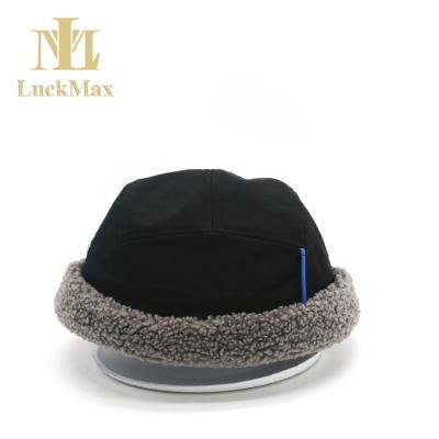 China Manufacturer Custom Logo Cotton Polyester Black Winter Hat Brimless Baseball COMMON Hat without brim for sale