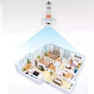 China Hot Sale 1080P 2MP Wireless Panoramic Recording Fisheye Camera Surveillance 360 ​​Degree Light WiFi CCTV Bulb Camera for sale