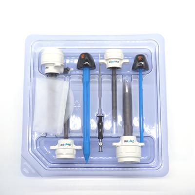 China Disposable Laparoscopic Surgical Instrument Kit Laparoscopic Optical Trocar 5mm With Good Quality for sale