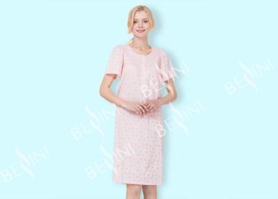 Chine La nuit personnalisée de dames habille la chemise de nuit les vêtements de nuit/100 courte de douille de coton à vendre