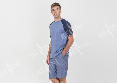 China O desenhista respirável Loungewear dos homens ajusta o T da luva de Raglan do jérsei de Polycotton à venda