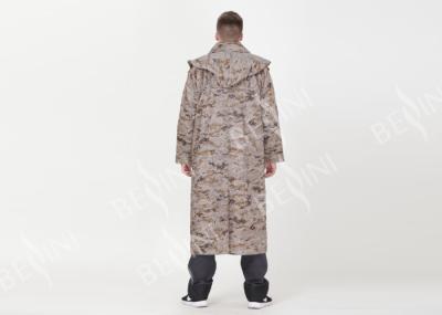 China Pure Polyester Waterproof Rain Coats With Lining  Men'S Digital Camouflage Printed M/L/XL for sale