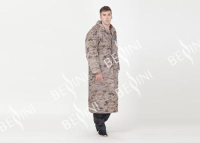 Chine Le long imperméable de travail des hommes imperméables de vêtements avec le camouflage de capot/doublure imprimé à vendre