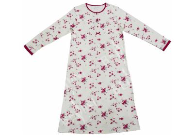 China Super Soft Cotton Long Sleeve Sleep Dress , Fashion Women'S Gowns Sleepwear for sale