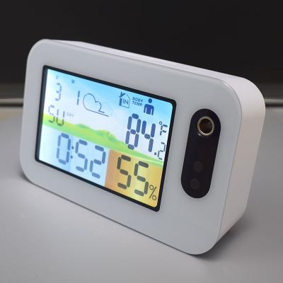 China Small Color Calendars Desktop LCD Display Digital Clock With Body Temperature Thermometer for sale