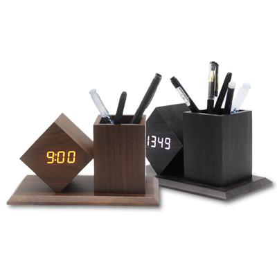 China Class Calendar Stationery Multifunctional Pen Holder Alarm Clock Gift for sale