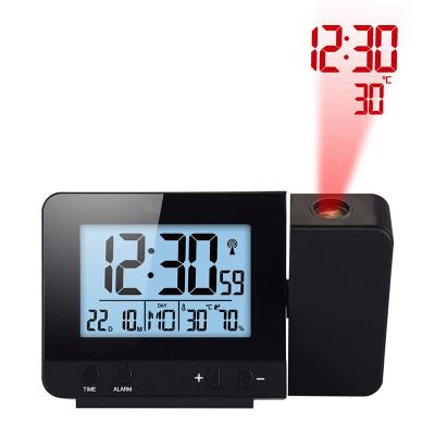 China LED Projector Digital Wall Projection Radio Wholesale Alarm Clock for sale