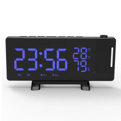 China Wholesale Radio Temperature Humidity Projection LED Display FM Radio Clock With LED Night Light for sale