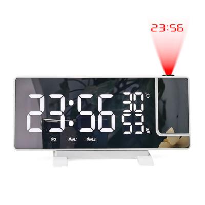 China FM Radio LED Digital Ceiling Projection Radio Electronic Alarm Clock With Rotating Projector for sale