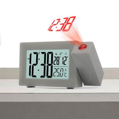 China Calendars Bedside Clock Ceilling Wall Projection LED Digital Alarm Clock Projection Table Clock for sale