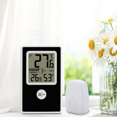 China Indoor Household Temperature Humidity Digital Outdoor Indoor Thermo-Hygrometer With Outdoor Sensor for sale