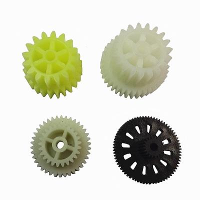 China Pom Spur Precision Plastic Gears Straight Tooth Gear Injection Plastic Modling Type for sale