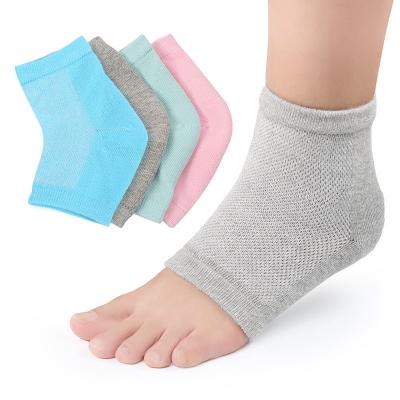 China Colorful Foot Silicone Gel Moisturizing Heel Spa Socks Cracked Feet for sale