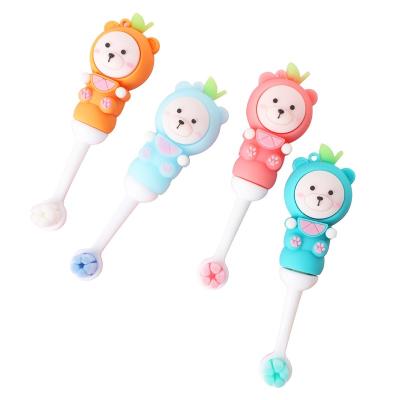 China Battery Operated Cartoon Shape Extra Soft Nano Bristle Children Kids Baby Toothbrush Master Carton Travel Toothbrush Foldable Plastic Sample Dimension for sale