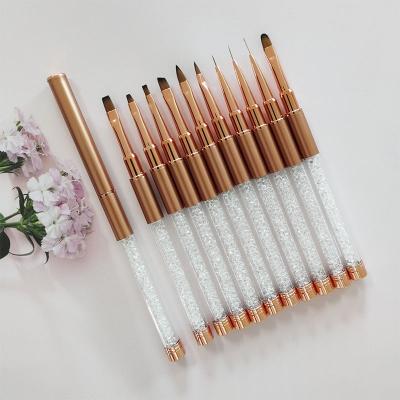 China Factory Price Fashionable Wholesale Nail Paint Pens Nail Art Tools Free Sample Label Professional Nail Set Brush for sale