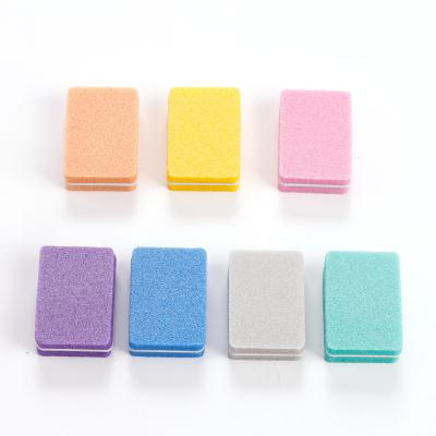 China OEM Finger Care and Salon Lime Nail Buffer Private Label Nail Buffer Block Washable Mini Nail Buffer Block for sale