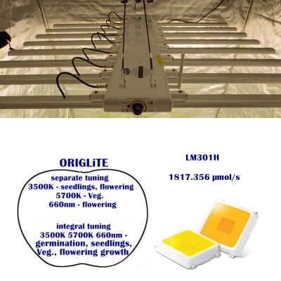 China Seed Starting Samsung 8 Partner ORIGLiTE Indoor Hydroponic lm301H Bar Full Spectrum Cob Led To Grow Light for sale