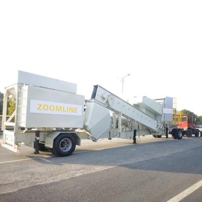 China 40tph Mobile Asphalt Drum Mixer Plant For Sale for sale