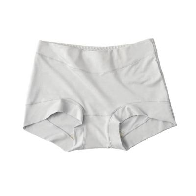 China Modal Silk Breathable Crotch Comfortable Breathable Boxer Underwear High Waists Silk Traceless Shorts for sale