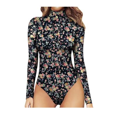 China Faux Turtle Neck Plus Size Women Long Sleeve Tops Jumpsuit Bikini Swimsuit for sale