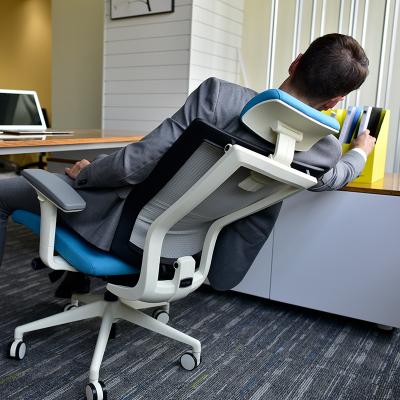 China Ergonomic (Height) Adjustable Office Chair KingMay Swivel Chair With Unique Double Back Design for sale