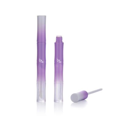 China New Cosmetic Purple Gradient Design Bamboo Shaped Private Label Lip Gloss Empty Tubes for sale