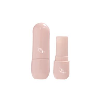 China MOQ 500pcs Plastic Empty Pink Lip Balm Tubes Packaging Customized Small Container for sale