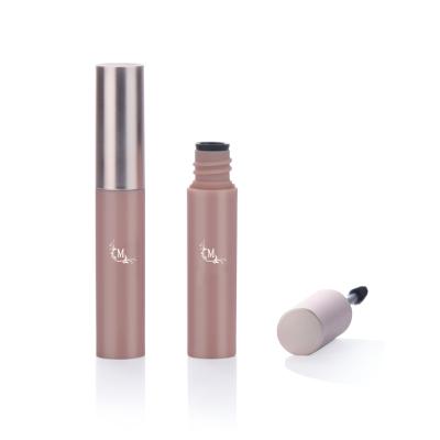 China Cosmetic Fancy 5ml Round Shape Rose Gold Pink Empty Plastic Mascara Tube Custom Logo for sale