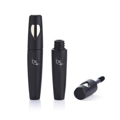 China Cosmetic New Arrival Custom Color Heart Hollow Black Round Empty Mascara Tubes 10ml With Brush for sale