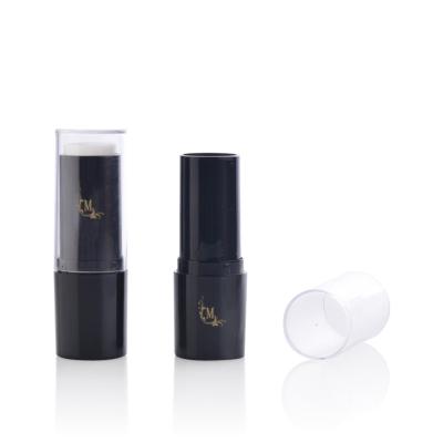 China Cosmetic Make Up Round Base Custom Empty Plastic Black Stick Tube Packaging for sale