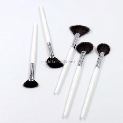 China Wholesale Customized Fan Brush Fan Brush Goat Hair Makeup Brushes for sale