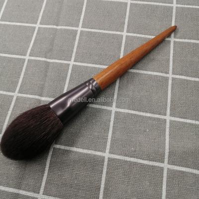 China Angular Blush Wholesale Wooden Brush Private Label Goat Hair Goat Handle High Quality Makeup Brush for sale