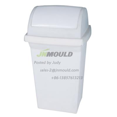 China Wastebin Mold Steel High Quality Plastic Trash Can With Cover for sale