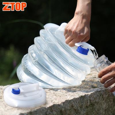 China Cheap Price Viable 3 L 5 Its 8 Liter 10 Liter 15 Liter Portable Plastic Flexible Folding Water Container for sale