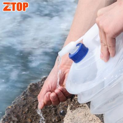 China Wholesale price viable 3 L 5 sa 8 liter 10 liter 15 liter plastic flexible drinking water bottle with tap for sale