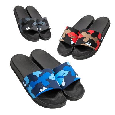 China Low MOQ Animal Printing Men's Flip Flops Outdoor Men's Slippers Massage for sale