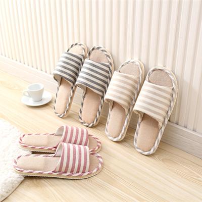 China Fashion Trend Home Furnishing Cotton Soft Slippers Non-slip Floor Shoes Home Slippers Ladies Bedroom Slippers for sale