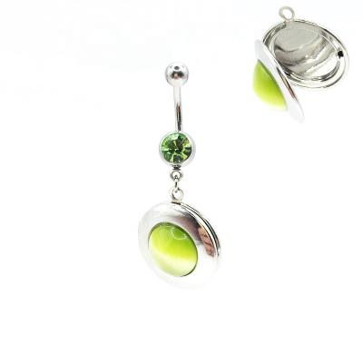 China Punk Style 316 Stainless Steel Belly Ring Body Watch Pocket Jewelry Navel Piercing Navel Ring for sale