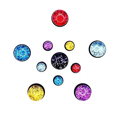 China Punk Sparkles Resin Earrings With Silicone Earring Piercing Body Jewelry Acrylic Ear Plug for sale