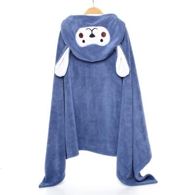 China Wholesale QUICK DRY Kids Bath Towel Factory Baby Hooded Towel With Hood Sweatsuit Cute Animal Toweling Baby Towels for sale