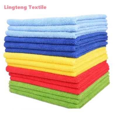 China 12 Car Microfiber Kitchen Edgeless Cleaning Cloth Custom 40x40cm Wholesale Premium Viable 300gsm Pack for sale