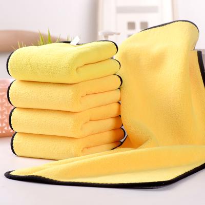 China Wholesale Viable Microfiber Double Sided Car Wash Glass Towel Polishing Cleaning Cloth for sale