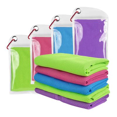 China Mini Gym Ice Towel Microfiber Custom Sports Cheap Wholesale Disposable Cooling Cooling Towel Super Custom Sports Golf Cooling Head for sale