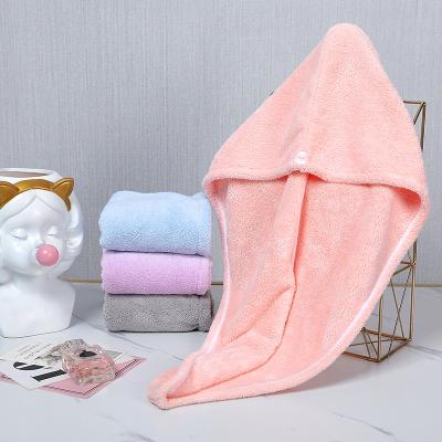 China Customized Logo Women Microfiber Turban Hair Towel Super Absorbent QUICK DRY Customized Microfiber Quick Dry for sale